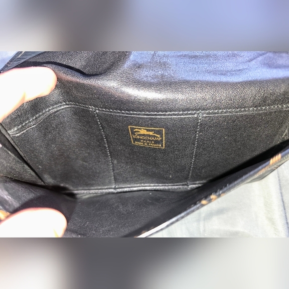 REHAB - Vintage Longchamp Long Black and Gold Wallet - Picture 6 of 7